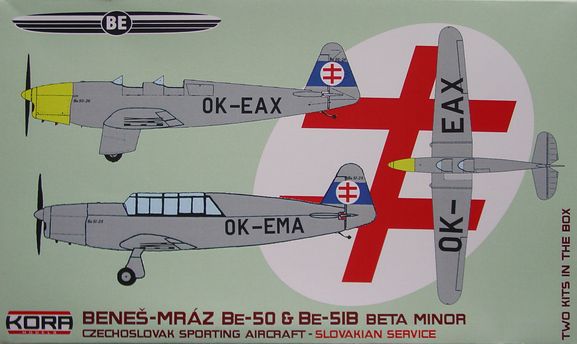 Benes-Mraz Be50 and Be51 Beta Minor Sporting Planes in Slovak service (2 kits included) 72218