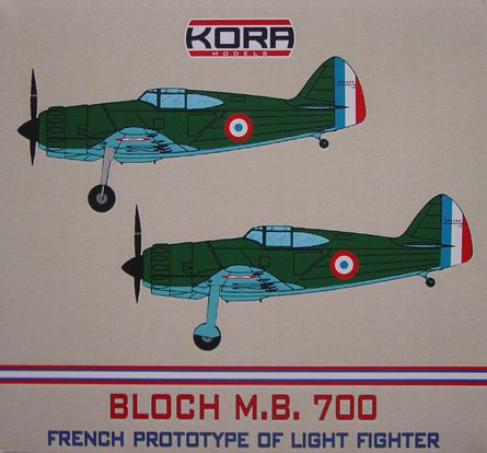 Bloch MB.700C.1 - Prototype of French light fighter  72222
