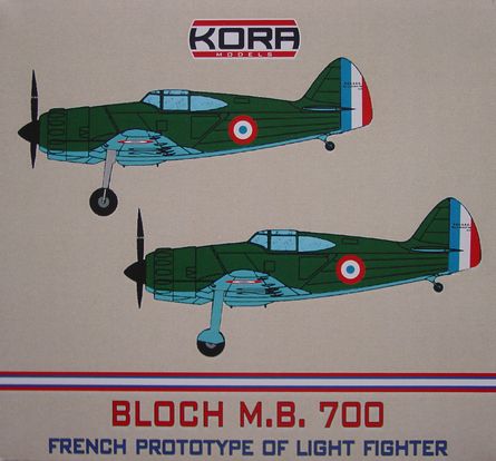 Bloch MB.700C.1 - Prototype of French light fighter 72222
