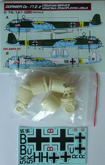 Dornier Do17Z-2 in Croatian service (Airfix) C72121