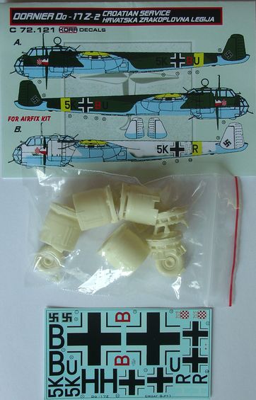 Dornier Do17Z-2 in Croatian service (Airfix)  C72121