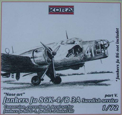 Junkers Ju86K-4/B-3A "Nose art"Swedish Service Part V C7231