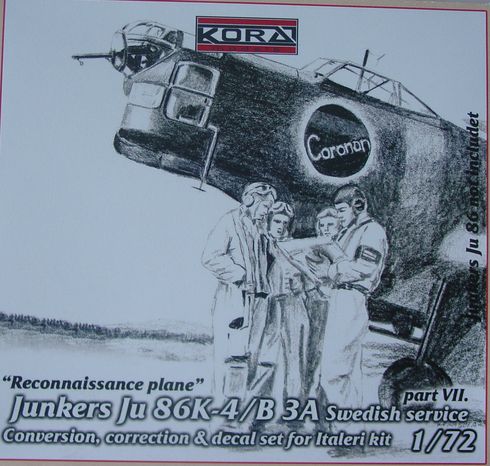 Junkers Ju86K-4/B-3A "Recce Plane "Swedish Service Part VII  C7233