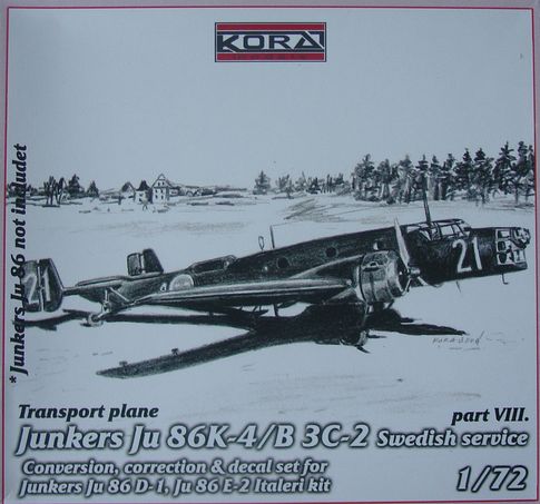 Junkers Ju86K-4/B-3C-2 "Transport Plane "Swedish Service Part VIII C7234