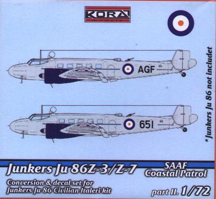 Junkers Ju86Z-3/Z-7 (South African Air Force Coastal patrol) Part 2 C7251