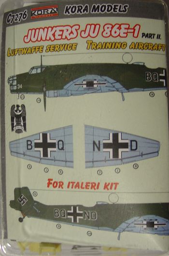 Junkers Ju86E-1 Luftwaffe Part II (Transport) C7276