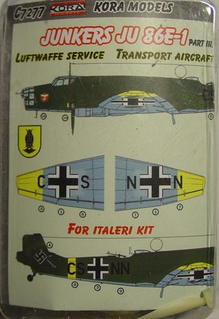 Junkers Ju86E-1 Luftwaffe Part III (Transport) C7277