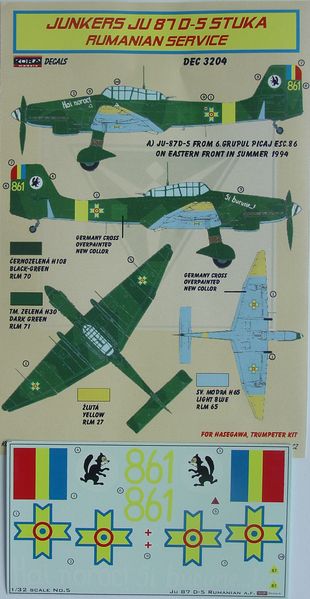 Junkers Ju87D-5 Stuka (Rumaninan AF)  DEC3204