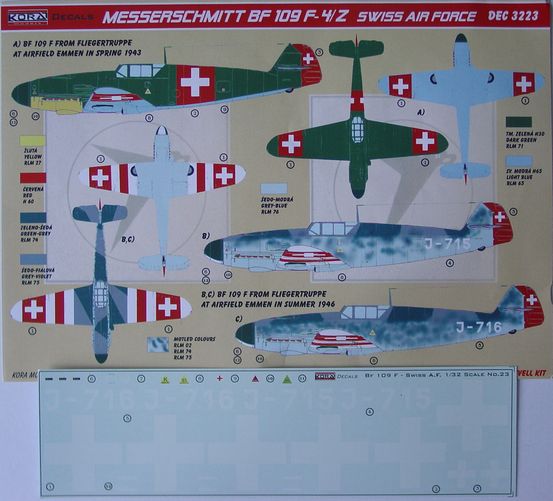 Messerschmitt BF109F-4/Z (Swiss AF) DEC3223