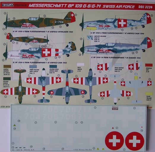 Messerschmitt BF109G-6/G-14 (Swiss AF) DEC3224