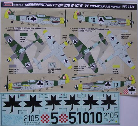 Messerschmitt BF109G-10/G-14 (Croatian AF) DEC3236