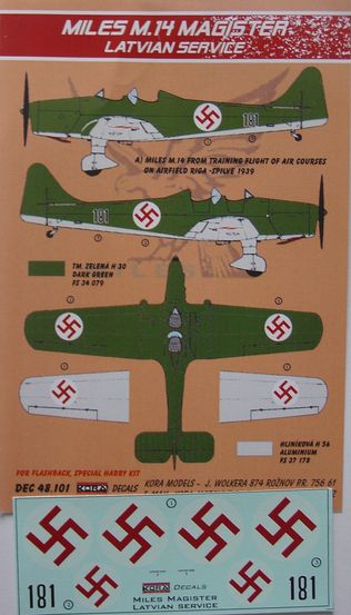 Miles M14 Magister (Latvian service) DEC48101