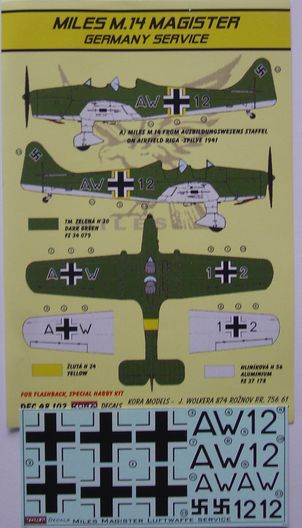 Miles M14 Magister (Luftwaffe ervice)  DEC48102