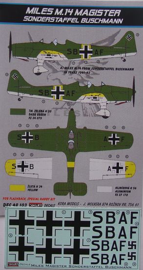 Miles M14 Magister (Luftwaffe Sonderstaffel Buschmann)  DEC48103