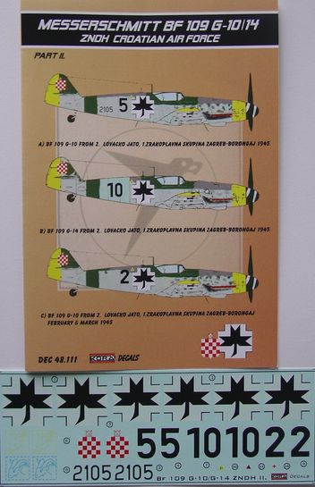 Messerschmitt BF109G-10/14 (ZNDH Croatian Air Force) part II  DEC48111