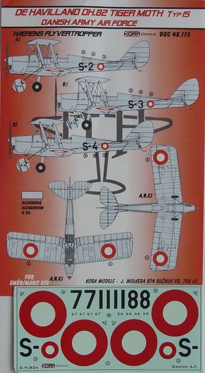 De Havilland DH82a Tiger Moth Type IS (Danish Army Air Corps) DEC48113