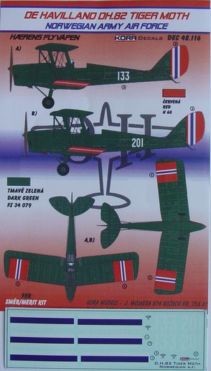 De Havilland DH82 Tiger Moth (Royal Norwegian Air Force) DEC48116