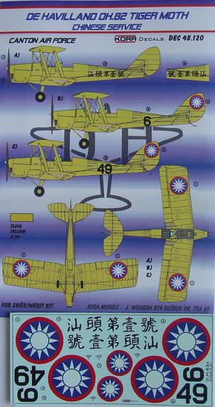 De Havilland DH82A Tiger Moth (Chinese Service - Canton Air Force ) DEC48120