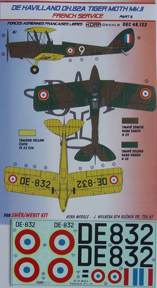 De Havilland DH82A Tiger Moth (French Service - Free French Air Force ) part 2  DEC48122