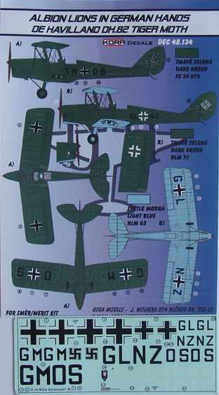 Albion Lions in German hands (De Havilland DH82 Tiger Moth) DEC48134