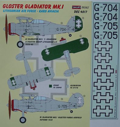 Gloster Gladiator MK1 (Lithuanian AF) DEC4817