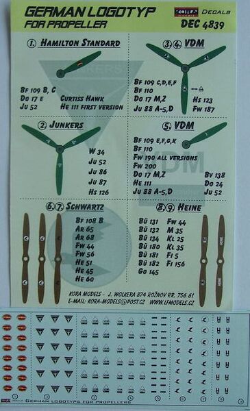 German Logotype for propellers DEC4839