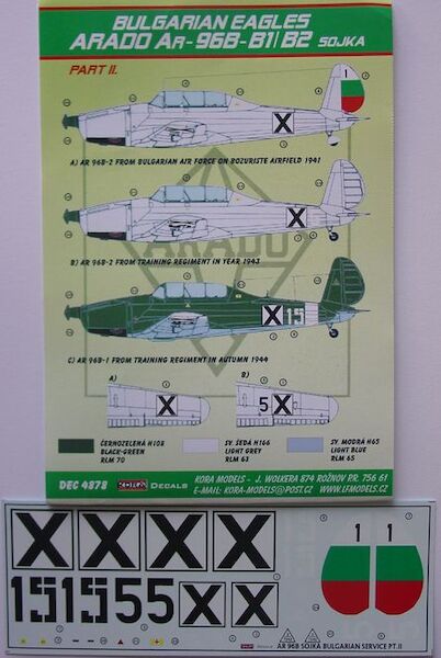 Bulgarian Eagles, Arado AR96B-2 Sojka part 2 DEC4878