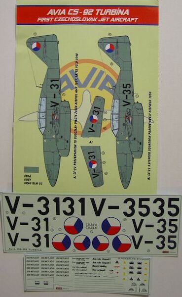 Avia CS92 (Me262B-1a) in Czechoslovak service DEC4885