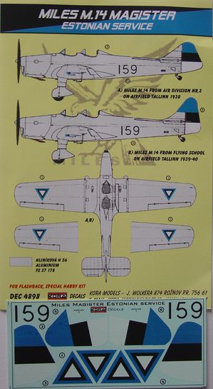 Miles M14 Magister (Estonian service)  DEC4898