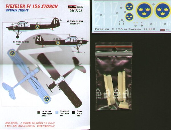 Fieseler Fi156 Storch with ski's (Sweden)  DEC7203