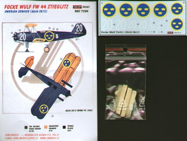 Focke Wulf FW44 Stieglitz with ski's (Sweden) DEC7206