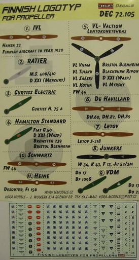 Finnish Logotype for propellers DEC72105