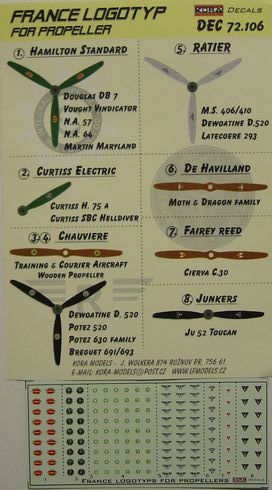 French Logotype for propellers DEC72106