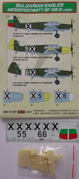 Messerschmitt Bf108B Taifun with new wheels, props, tailplanes etc (BulgarianAF)  DEC72107