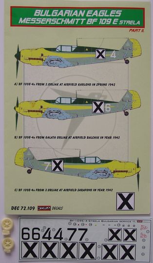 Messerschmitt BF109E-4 (Bulgaria) Part 2  DEC72109