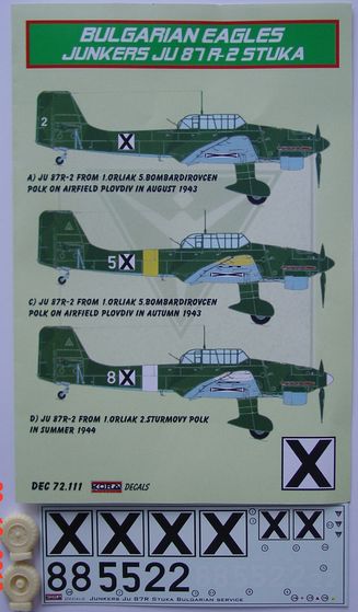 Junkers Ju87R-2 (Bulgaria) DEC72111
