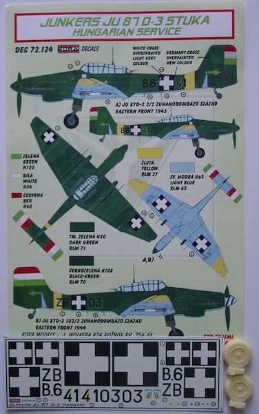 Junkers Ju87D-3 (Hungarian Service) DEC72124