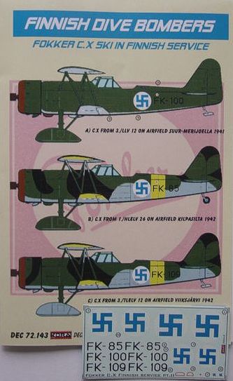 Fokker CX Finnish AF (Ski's) DEC72143