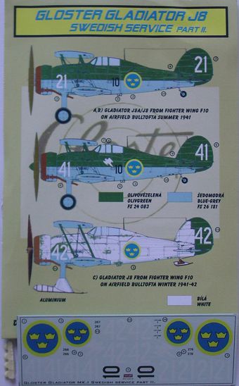 Gloster Gladiator J6 (Swedish AF II)  DEC72179