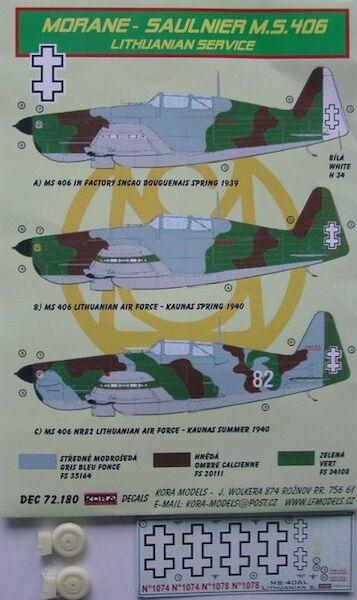 Morane Saulnier MS406 in Lithuanian service DEC72180