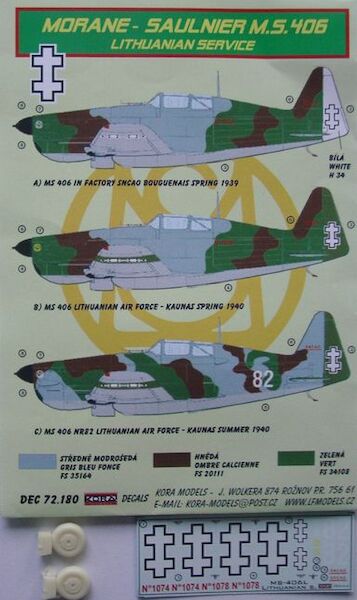 Morane Saulnier MS406 in Lithuanian service  DEC72180