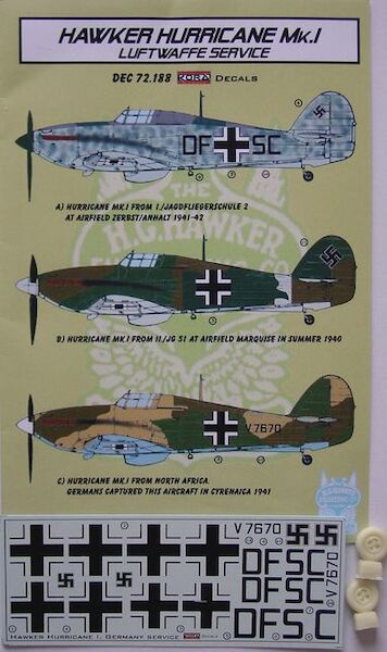 Hawker Hurricane in Luftwaffe service DEC72188