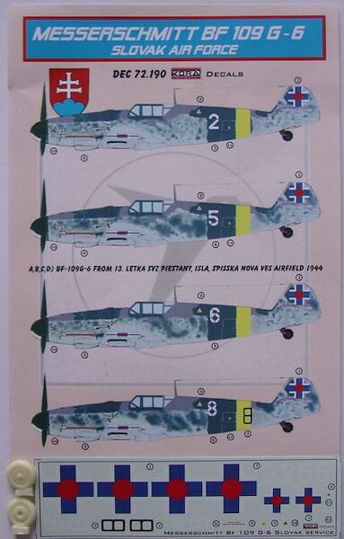 Messerschmitt BF109G-6 in Slovak Air Force  DEC72190