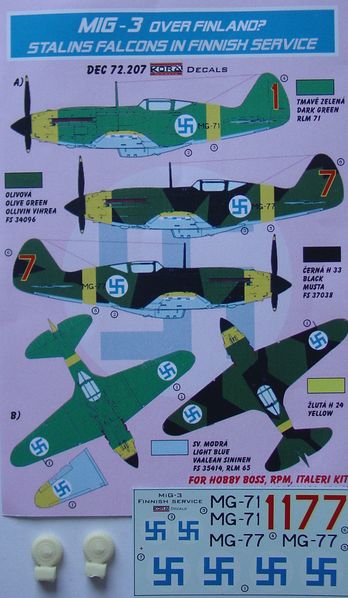 Stalins Falcons in Finnish Service (Mig3)  DEC72207