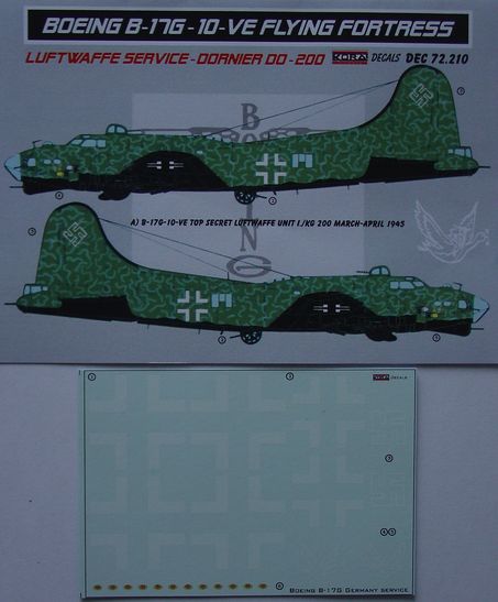 Boeing B17G Flying Fortress in Luftwaffe service part 3 DEC72210