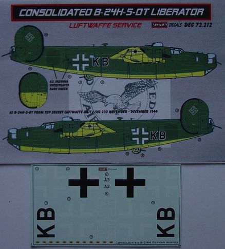 Consolidated B24G Liberator in Luftwaffe service Part 2  DEC72212