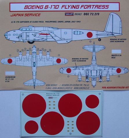 Boeing B17D Flying Fortress in Japanese service DEC72219