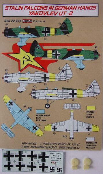 Stalin Falcons in German hands; Yakovlev UT2 DEC72235