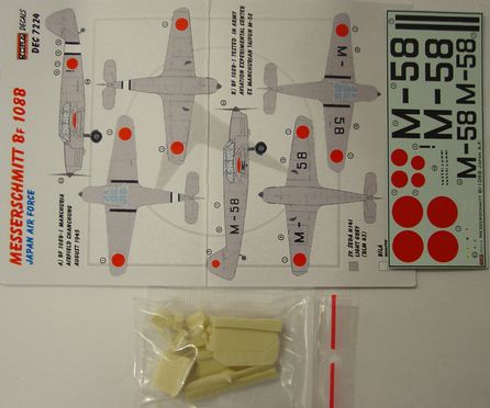 Messerschmitt Bf108B Taifun with new wheels, props, tailplanes etc (Japan) DEC7224