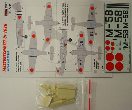 Messerschmitt Bf108B Taifun with new wheels, props, tailplanes etc (Japan)  DEC7224